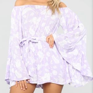 Acacia Floral Romper - Lavender